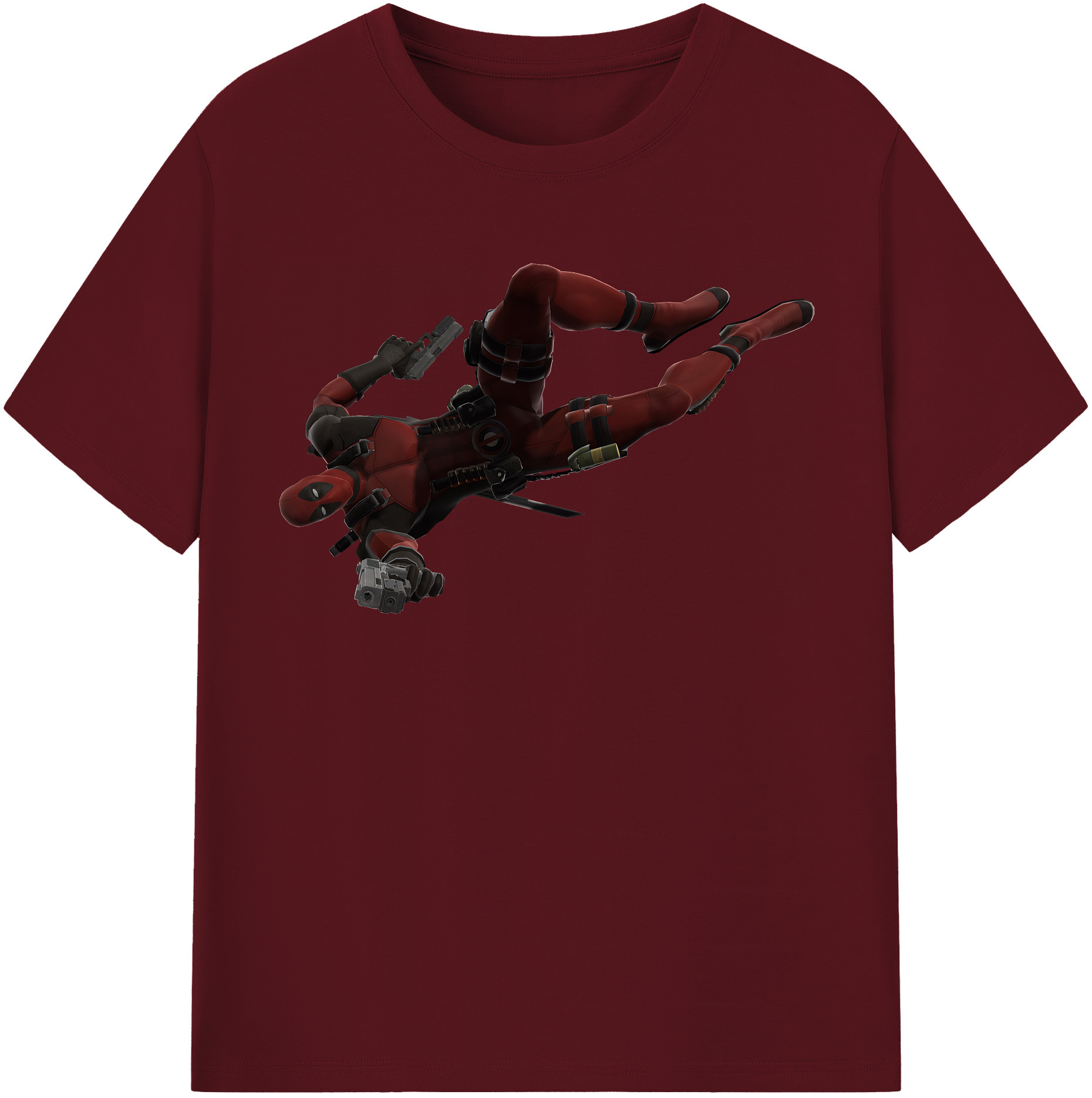 （画像用） Deadpool デッドプール 綿100％半袖Tシャツ（フロントプリント）